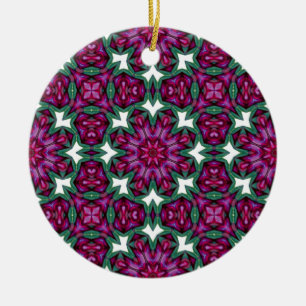 Floral Kaleidoscopic Mandala Ornament