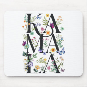 Floral Kamala Botanical Kamala Harris 2024 Madam P Mouse Mat