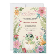 Floral kawaii baby alligator hatching Eggs -Girl