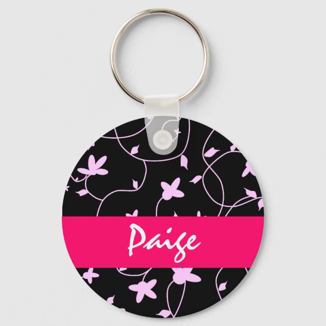 Floral Keychain - Personalise it! (Front)