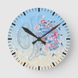 Floral kidney clock for hospital nephrology unit