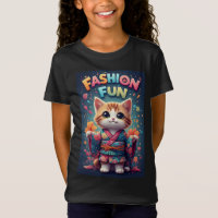 🐱 Floral Kimono Cat Fashion T-Shirt Cute Gift 🌸✨