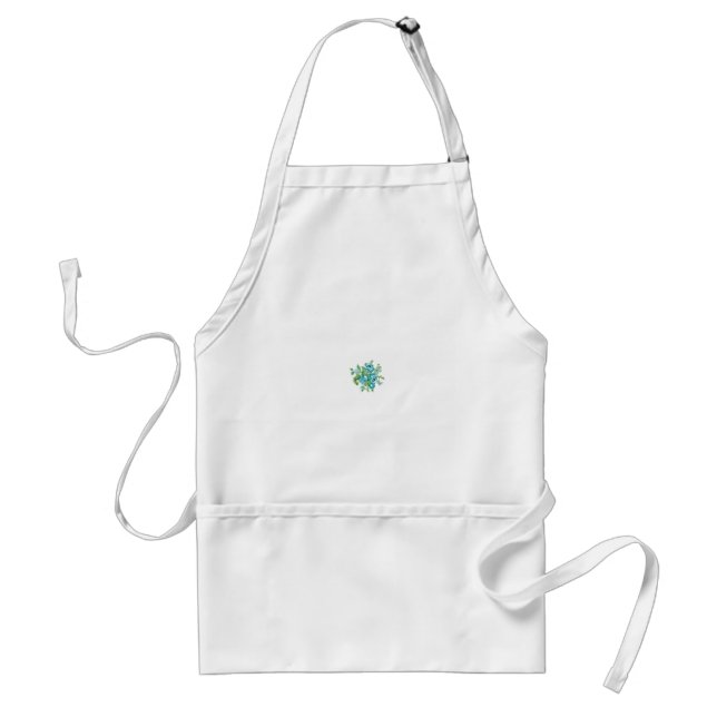 Floral Kitchen Apron | Elegant Baking Style (Front)