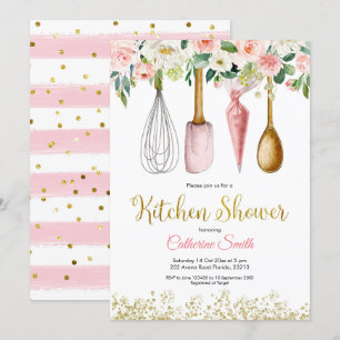 Floral Kitchen Bridal Shower Invitation