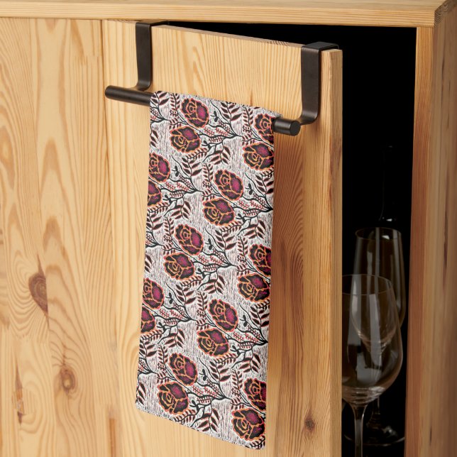 Floral Kitchen Towel (Thirds Fold)