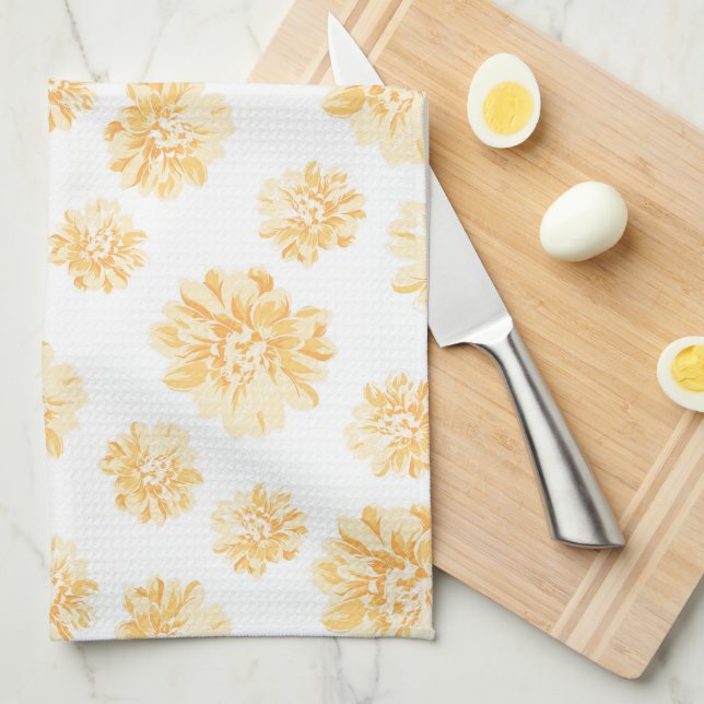 Floral Kitchen Towel (Quarter Fold)