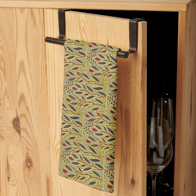 Floral Kitchen Towel  (Thirds Fold)