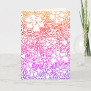 FLORAL KNIT Birthday Card II