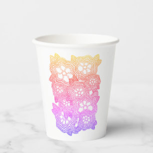 FLORAL KNIT Paper Cups