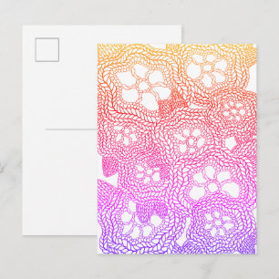 FLORAL KNIT Postcard II