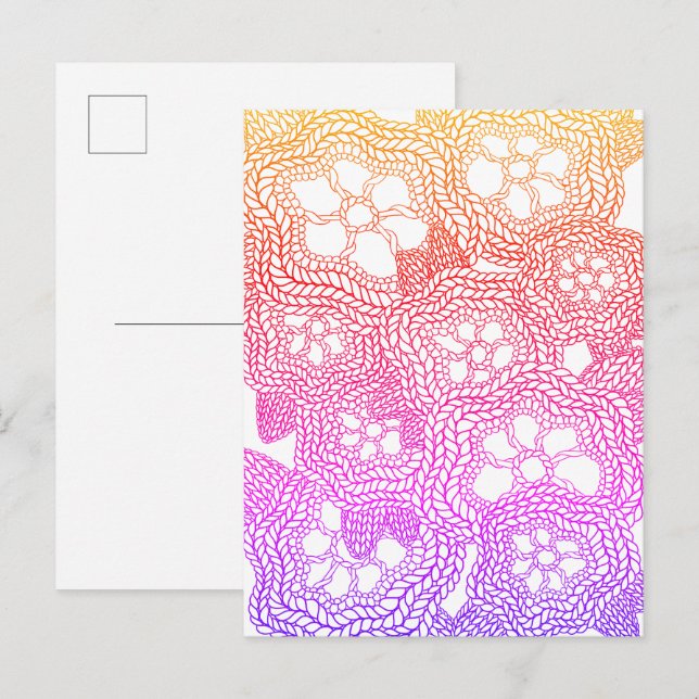 FLORAL KNIT Postcard II (Front/Back)