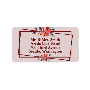 Floral  label