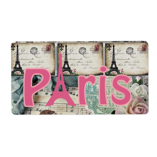 Floral Labels Paris (Front)