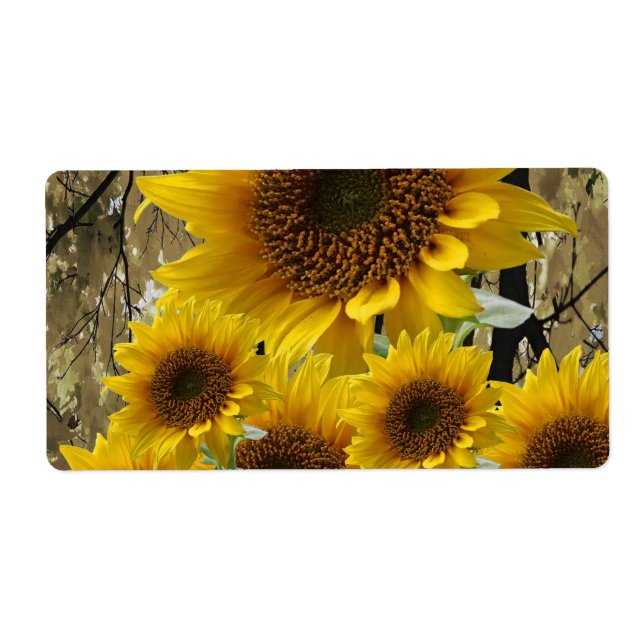 Floral Labels Sunflower (Front)