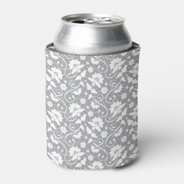 Floral Lace Pattern Can Cooler (Can Front)