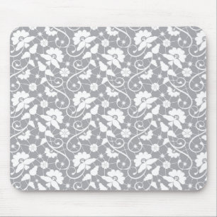 Floral Lace Pattern Mouse Mat