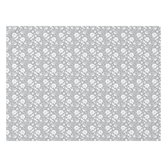 Floral Lace Pattern Tablecloth (Front (Horizontal))