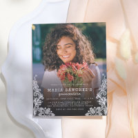Floral Lace Quinceañera Birthday Party Photo