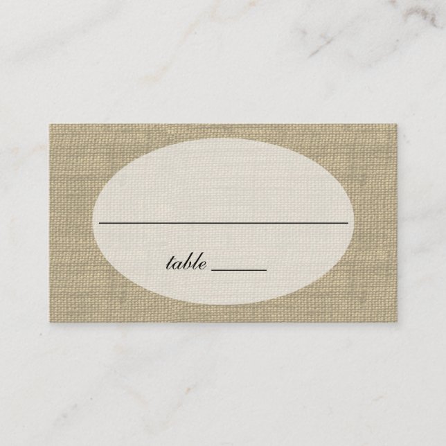 Floral Lace Style Design place card (Front)