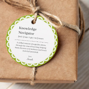 Floral Lace Teacher Mentor Appreciation Thank You Favour Tags