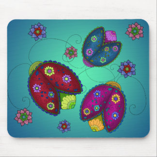 Floral Ladybugs Mousepad