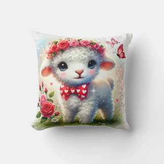 Floral Lamb – Sweet Spring Pillow