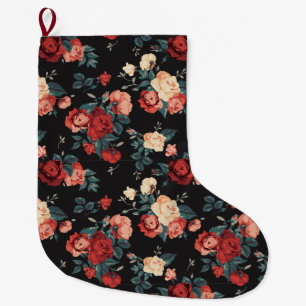 Floral Large Christmas Stocking