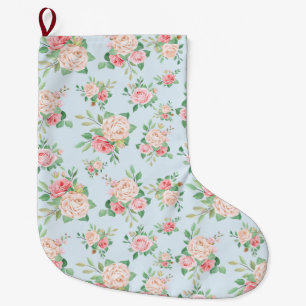 Floral Large Christmas Stocking