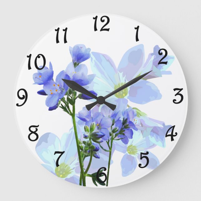 Floral Large Clock (Front)