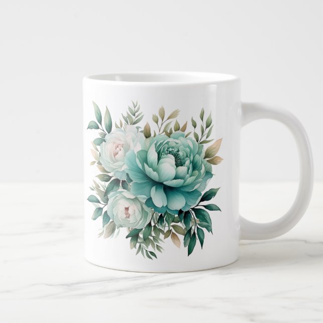 Floral  large coffee mug (Right)