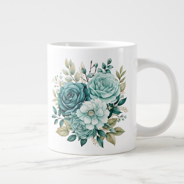 Floral  large coffee mug (Right)
