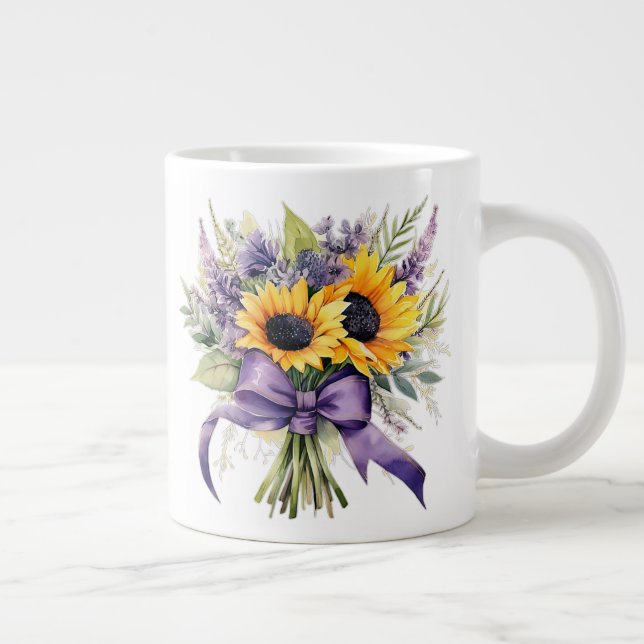 Floral  large coffee mug (Right)