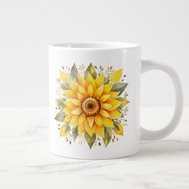 Floral  large coffee mug (Right)