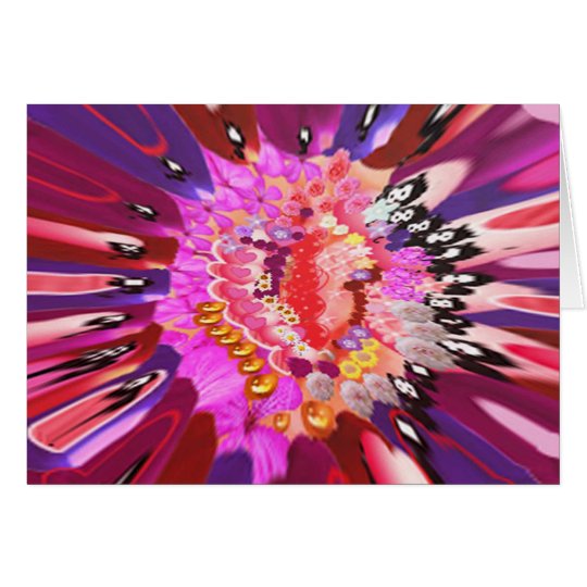 Floral Laughter Burst Card