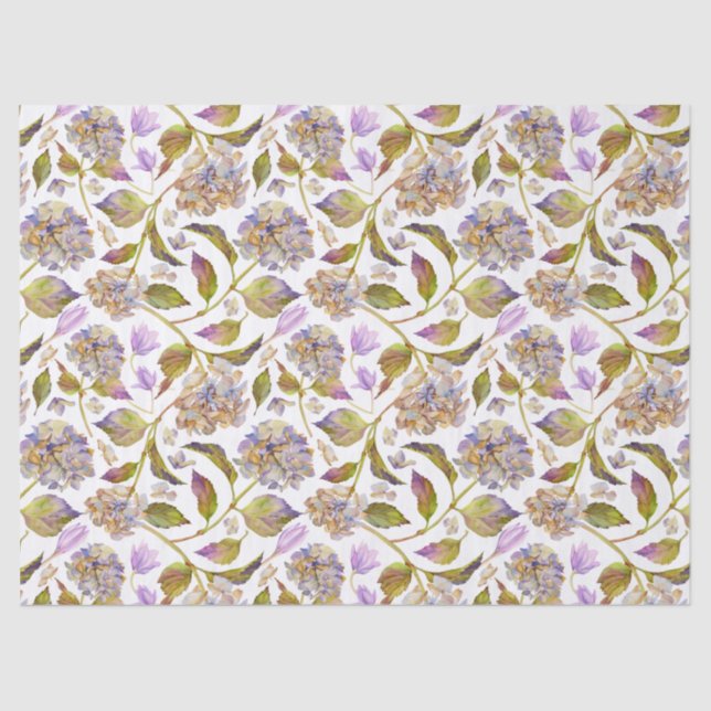 Floral Leaf Boho  Tissue Paper (Front)
