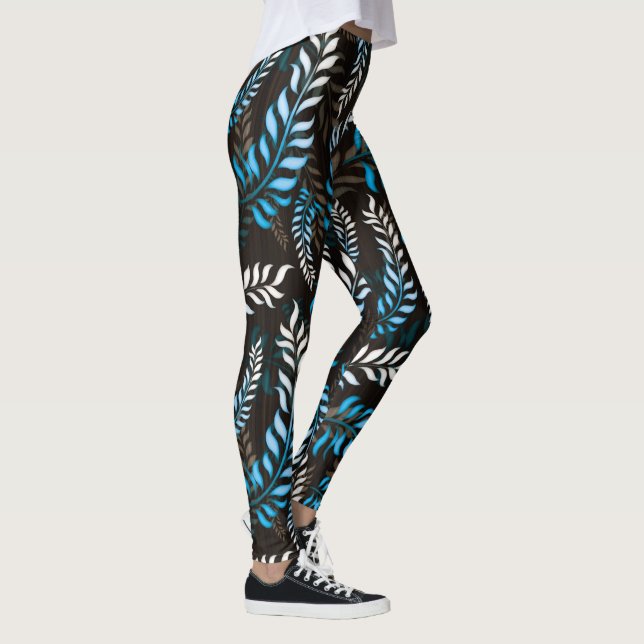 Floral Leaf Leggings (Right)