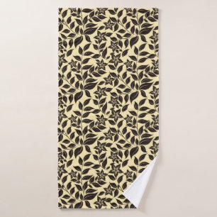 Floral Leaves Pattern-47566 Bath Towel Set