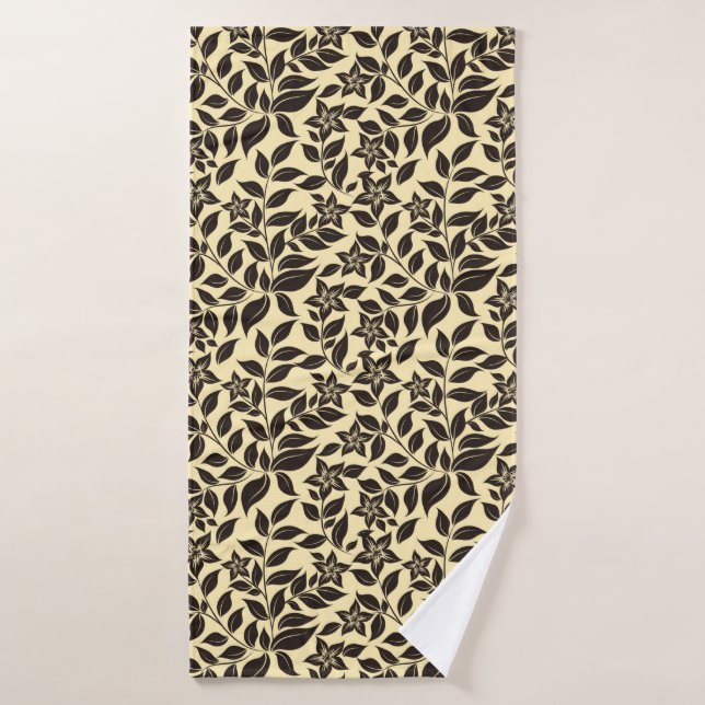 Floral Leaves Pattern-47566 Bath Towel Set (Bath Towel)