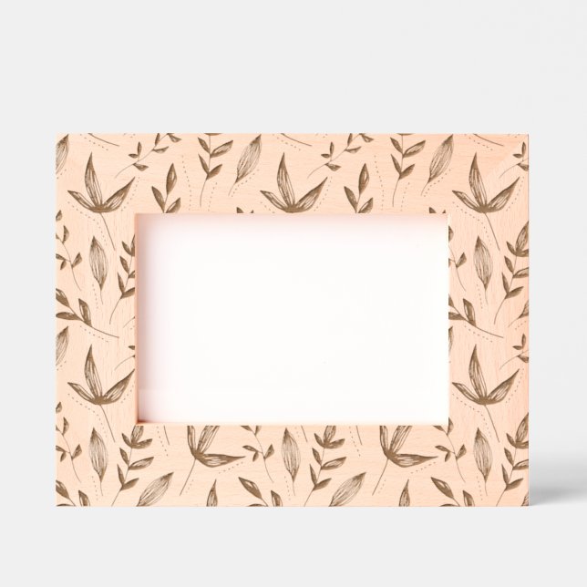 Floral Leaves pattern  Etched Frames (Front)