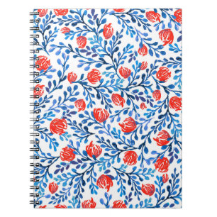 Floral Leaves: Seamless Nature Pattern Notebook