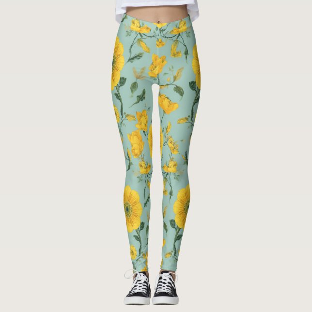 Floral Leggings (Front)