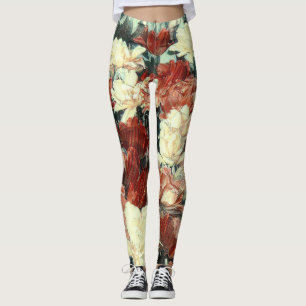 Floral Leggings with Illusion Effect