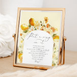 Floral lemon dont say bride bridal shower poster<br><div class="desc">Floral lemon dont say bride bridal shower poster.
Matching items available.</div>