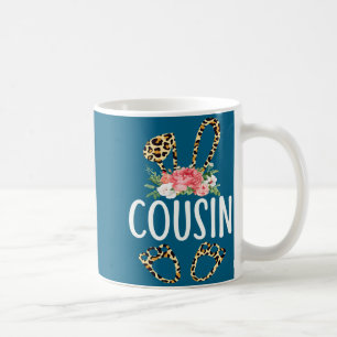 Floral Leopard Cousin Bunny Happy Easter Mothers  Coffee Mug