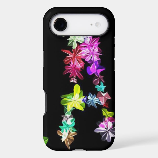 Floral Letter A Art Print (Back)