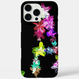 Floral Letter A Art Print iPhone 16 Pro Max Case