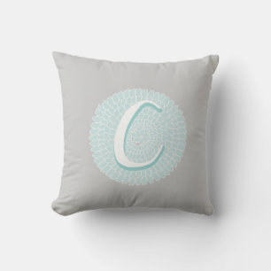 Floral Letter C Cushion