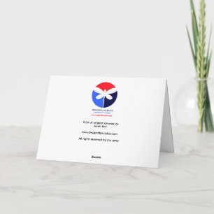 Floral Letter W Greeting Card - Blank Inside