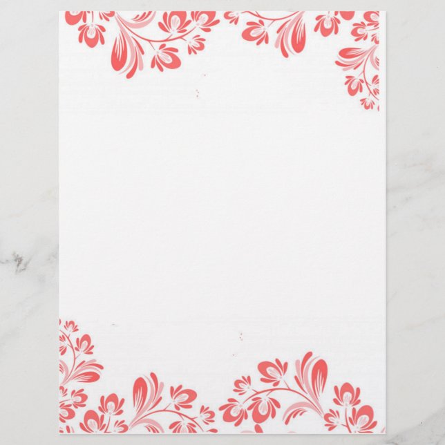 Floral Letterhead (Front)