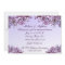 Floral Lilac Flowers Wedding Rehearsal Dinner